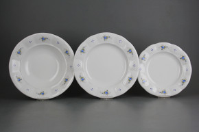Plate set Benedikt Light blue roses 12-piece A4T ABB
