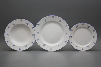 Plate set Rose Forget-me-not Sprays 36-piece AAL č.1