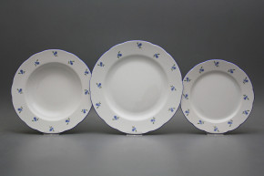 Plate set Rose Forget-me-not Sprays 18-piece AAL