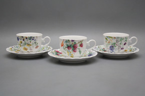 Tea cup 0,18l with saucer Ofelia Flowering meadow BB