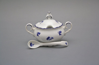 Mustard bowl 0,15l with spoon Ofelia Meadow flowers Sprays ML č.1