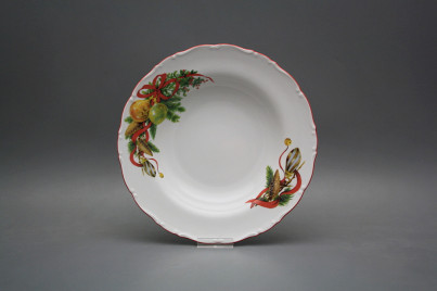 Deep plate 23cm Ofelia Christmas ornament DCL č.1