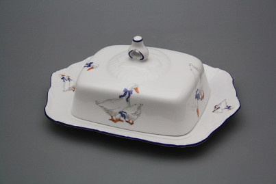 Butter dish square Ofelia Geese ML č.1