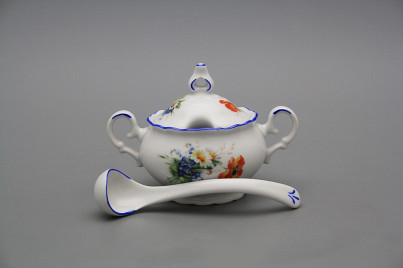 Mustard bowl 0,15l with spoon Ofelia Field flowers AL č.1