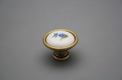 Rustic knobs 35mm Forget-me-not č.1