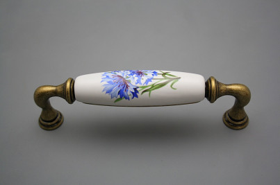 Rustic handles 128mm Cornflowers č.1