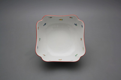 Deep salad dish square 18cm Rokoko Sprays ACL č.1