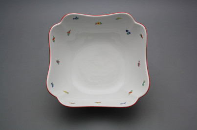 Deep salad dish square 21cm Rokoko Sprays ACL č.1