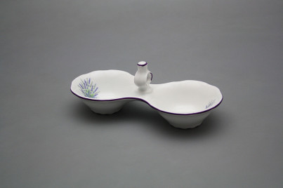 Salt cellar double Ofelia Lavender FL č.1