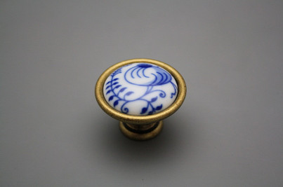 Rustic knobs 40mm Blue Onion Pomegranate č.1