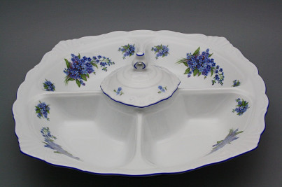 Compartment dish 40cm Ofelia Forget-me-not AL č.1