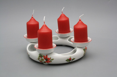 Advent candlestick Poinsettia CL č.1