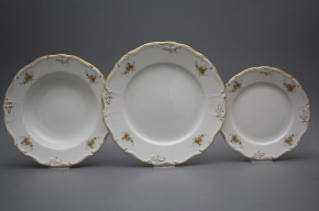 Plate set Marie Louise Tea roses 36-piece GL LUX