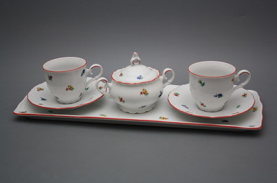 Friendly coffee set with sugar bowl Ofelia Sprays 6-piece ACL č.1