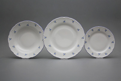 Plate set Ofelia Forget-me-not Sprays 18-piece AAL č.1