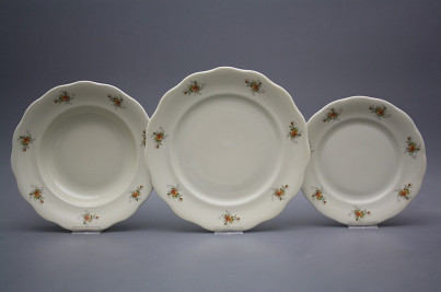 Plate set Alaska ECRU Tea roses 24-piece BB č.1