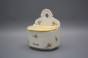 Wall box for foodstuffs with wooden cover ECRU Tea roses BB č.2