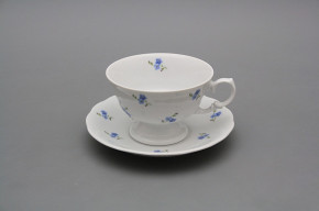 Tea cup 0,2l with saucer Alaska Forget-me-not Sprays BB