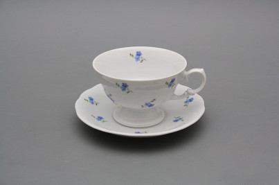 Tea cup 0,2l with saucer Alaska Forget-me-not Sprays BB č.1