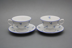 Tea cup 0,2l with saucer Alaska Forget-me-not Sprays AL