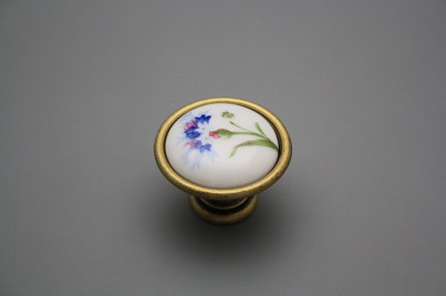 Rustic knobs 35mm Cornflowers č.1