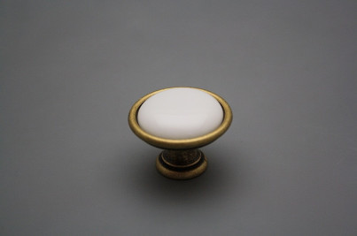 Rustic knobs 35mm WHITE č.1