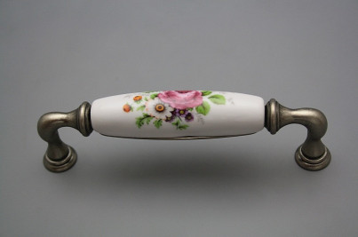 Rustic handles 128mm Meissen bouquet FV č.1