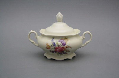Sugar bowl 0,25l Alaska ECRU Bouquet with irisies BB č.1