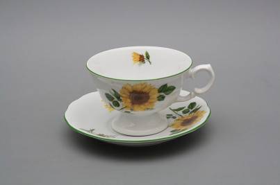 Tea cup 0,2l with saucer Alaska Sunflowers ZL č.1