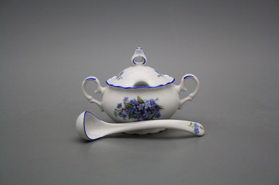 Mustard bowl 0,15l with spoon Ofelia Forget-me-not AL č.1