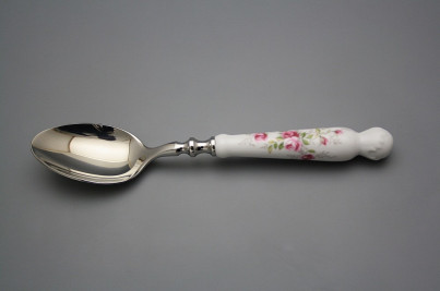 Soup spoon Bohemia 1987 Pink roses BB č.1