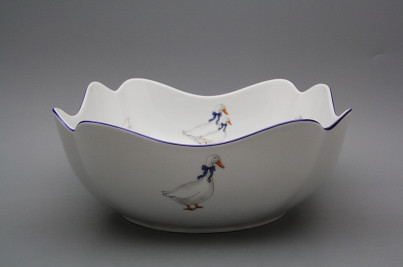 Deep salad dish square 24cm Rokoko Geese ML č.1