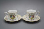 Coffee cup 0,18l and saucer Ofelia Three Graces Listr GL