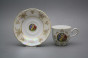 Coffee cup 0,18l and saucer Ofelia Three Graces Listr GL č.2