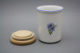 Box with wooden cover C - big Cornflowers AL č.2