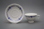 Tea cup 0,16l and saucer Maria Louise Royal Blue BB č.2