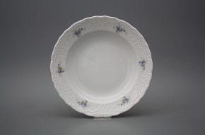 Deep plate 24cm Opera Light blue roses BB
