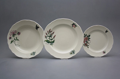 Plate set Rokoko ECRU Herbs 24-piece CBB č.1