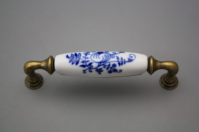 Rustic handles 128mm Blue Onion Pomegranate