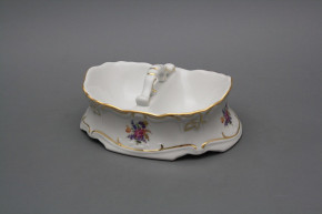 Salt cellar double Marie Louise Bouquet with irises GL