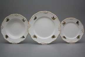 Plate set Marie Louise Gamekeepers 36-piece AGL LUX