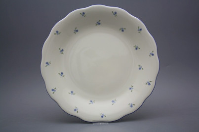 Flat round dish 32cm Alaska ECRU Forget-me-not Sprays AAL č.1