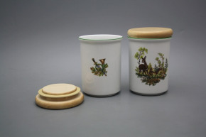 Box with wooden cover C - big Doe and fawn ZL