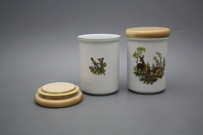 Box with wooden cover C - big Doe and fawn ZL č.1
