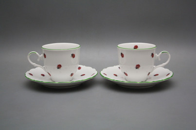 Coffee cup 0,18l and saucer Ofelia Ladybirds ZL č.1