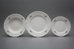 Plate set Marie Louise Light blue roses 24-piece EBB