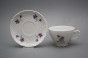 Tea cup 0,17l and saucer Opera Violets BB č.2