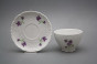 Tea cup 0,17l and saucer Opera Violets BB č.3
