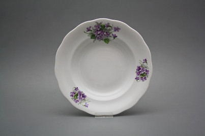 Deep plate 23cm Alaska Violets CBB č.1