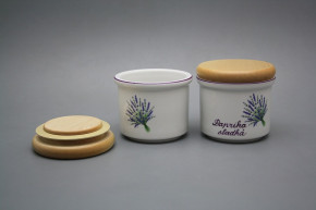 Box with wooden cover A - small Lavender FL
